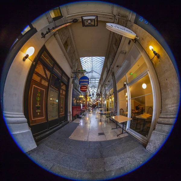 Paris França Outubro 2018 Interior Uma Passagem Típica Parisiense Antiga — Fotografia de Stock