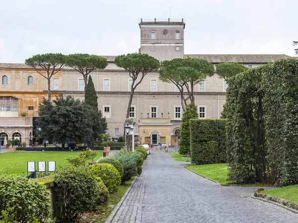 Rom Italien März 2017 Die Malerische Allee Den Vatikanischen Gärten — Stockfoto