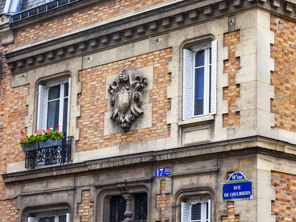 Paris Frankrike Den Oktober 2018 Typiska Arkitektoniska Detaljer För Fasader — Stockfoto