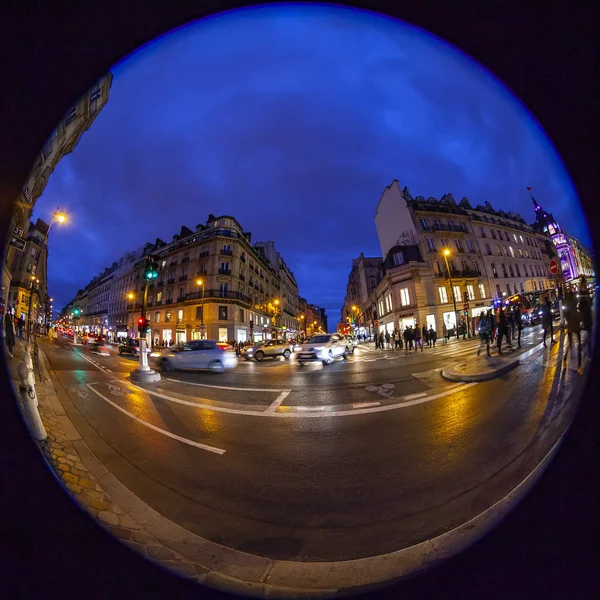 Paříž Francie Října 2018 Pohled Městskou Jedna Hlavní Ulice Rue — Stock fotografie