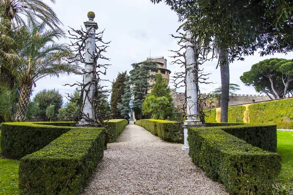 ローマ イタリア 2017 ヴァチカン庭園の美しい通り — ストック写真