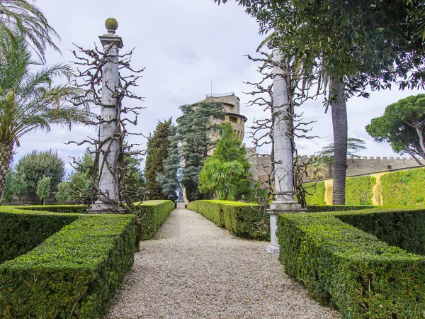 Rome Italie Mars 2017 Avenue Pittoresque Des Jardins Vatican — Photo