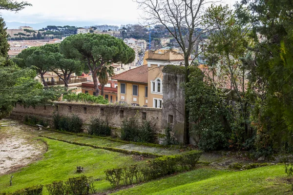 Rom Italien März 2017 Die Malerische Allee Den Vatikanischen Gärten — Stockfoto