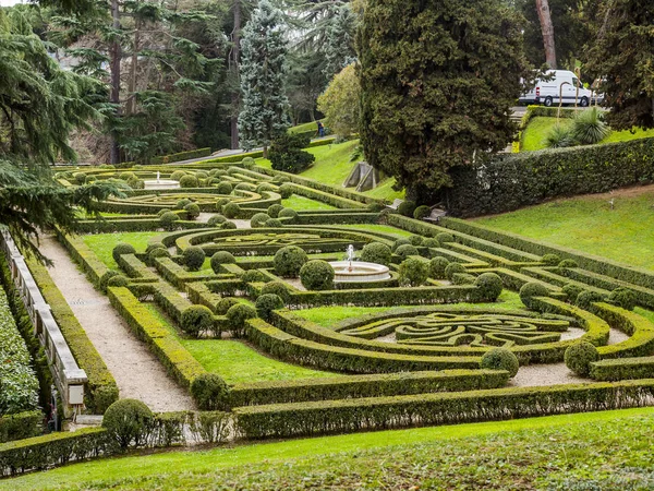 Řím Itálie Března 2017 Malebné Záhon Vatican Gardens Jaře — Stock fotografie