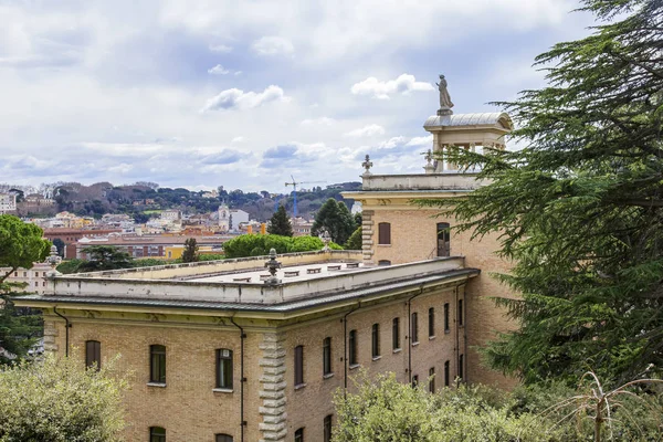 Rome Italy March 2017 View Ancient Construction Territory Vatican Gardens — Stock Photo, Image