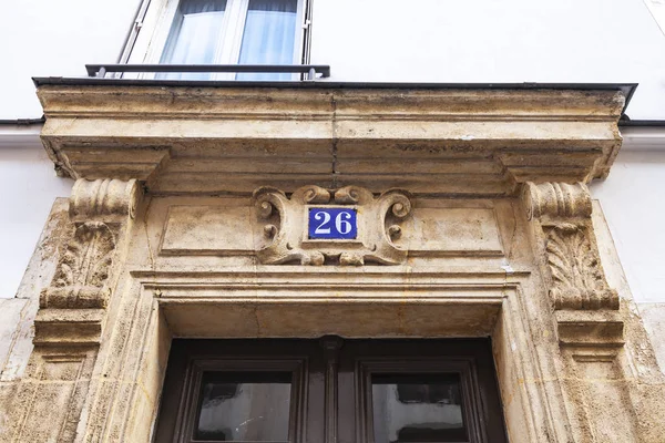 Paris France October 2018 Typical Architectural Details Facades Historical Building — Stock Photo, Image