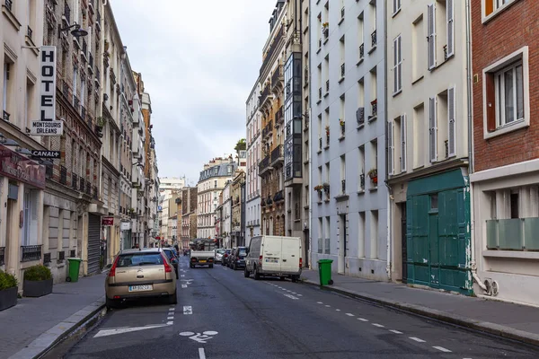 Paris France Oktober 2018 Die Typische Stadtstraße Mit Historischem Gebäude — Stockfoto