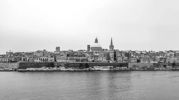 Valletta Malta January 2019 Traditional Panoramic View City Sea — Stock Photo, Image