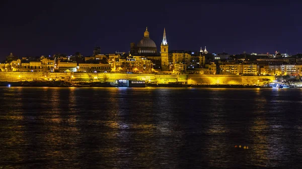 Valletta Malta Gennaio 2019 Una Tradizionale Vista Panoramica Della Città — Foto Stock