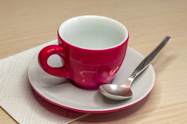 Pink Coffee Cup Saucer — Stock Photo, Image