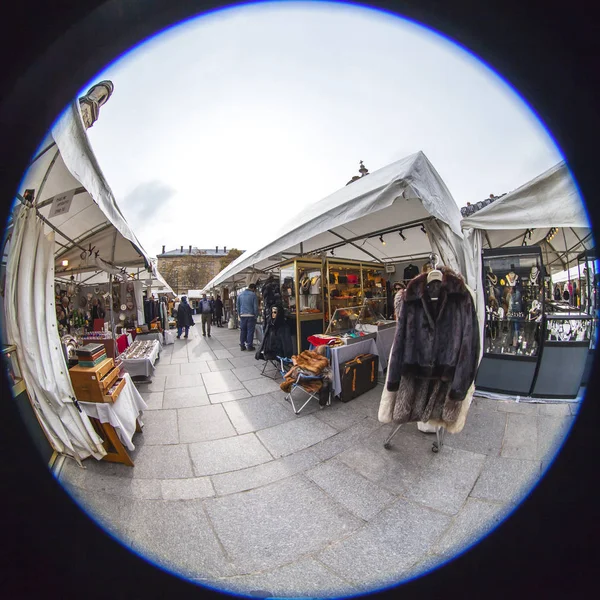 Paris França Outubro 2018 Mostra Janela Pitoresca Mercado Pulgas Domingo — Fotografia de Stock