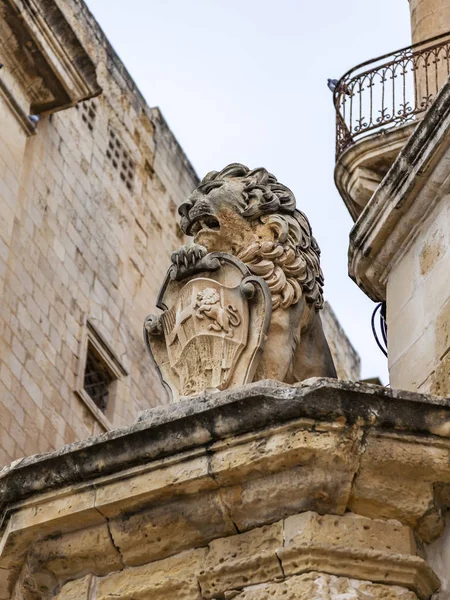 Valletta Malta Ledna 2019 Architektura Starého Města Fragment Victoria Gate — Stock fotografie