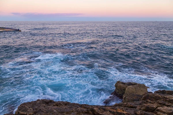 Pôr Sol Pitoresco Mar — Fotografia de Stock