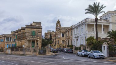 Il-Gzira, Malta, 5 Ocak 2019 tarihinde. Set of mimari kompleks