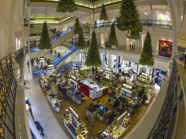 Paryż Francja Października 2018 Wnętrze Parkiecie Bon Marche Rive Gauche — Zdjęcie stockowe