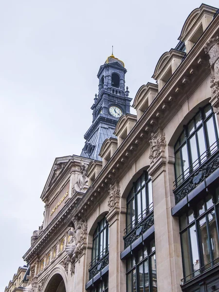 Paris Fransa Üzerinde Ekim 2018 Kentsel Görünümü Bina Cephe Parçası — Stok fotoğraf