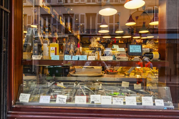 Paris França Outubro 2018 Exibição Vitrine Loja Típica Produtos Franceses — Fotografia de Stock