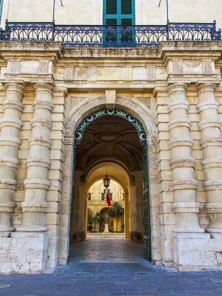 Valletta Malta Gennaio 2019 Ingresso Cerimoniale Palazzo Presidenziale — Foto Stock