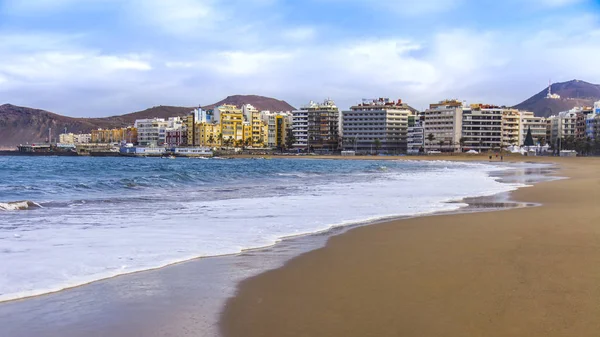 Las Palmas Gran Canaria España Enero 2018 Sol Invierno Ilumina — Foto de Stock