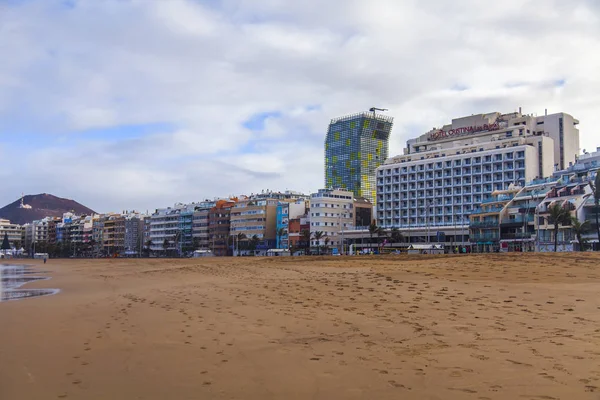 Las Palmas Gran Canaria Espanha Janeiro 2018 Sol Inverno Ilumina — Fotografia de Stock