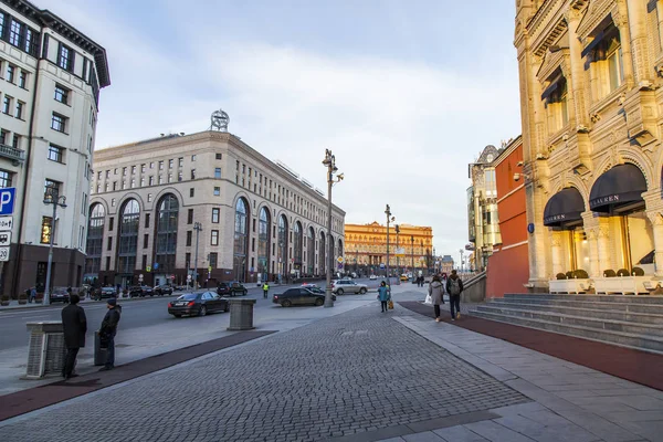 モスクワ ロシア 4月4日 2019 アーバンビュー Okhotny リヤドストリート — ストック写真