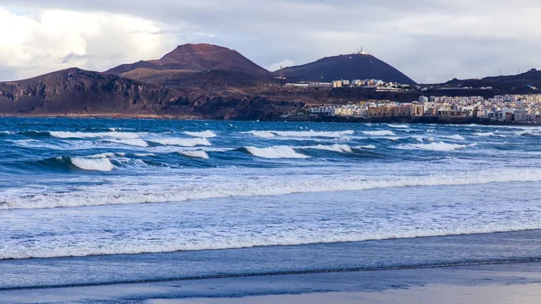 Las Palmas Gran Canaria Spain January 2018 Winter Sun Lights — Stock Photo, Image