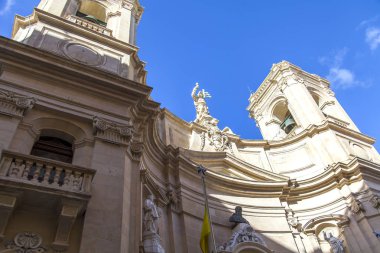 Valletta, Malta, üzerinde 8 Ocak 2019. Saint buraya'nın Katedrali, mimari parça
