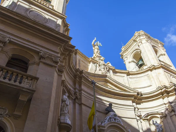 Valletta Malta Üzerinde Ocak 2019 Saint Buraya Nın Katedrali Mimari — Stok fotoğraf