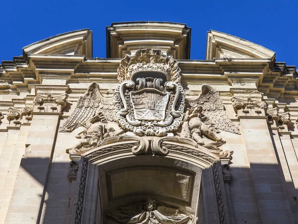 Valletta Malta Gennaio 2019 Cattedrale San Ioann Frammento Architettonico — Foto Stock