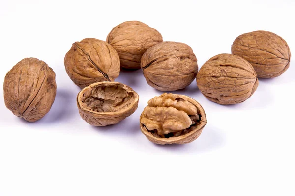 Walnuts Table — Stock Photo, Image