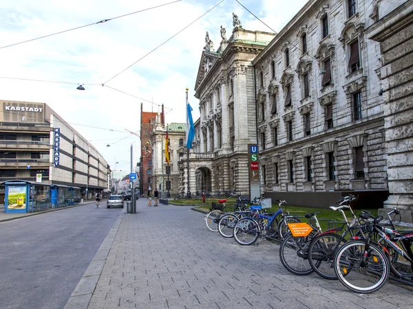 München Tyskland Den Augusti 2018 Typisk Stadsutsikt Gatan Alstadt Den — Stockfoto