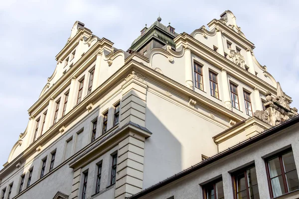 Múnich Alemania Agosto 2018 Fragmento Una Fachada Del Edificio Típico — Foto de Stock