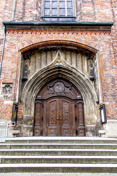 Munique Alemanha Agosto 2018 Detalhes Arquitetônicos Uma Das Igrejas Principais — Fotografia de Stock