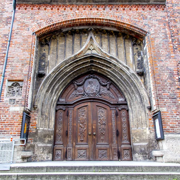 München Deutschland August 2018 Architektonische Details Einer Der Hauptkirchen Der — Stockfoto