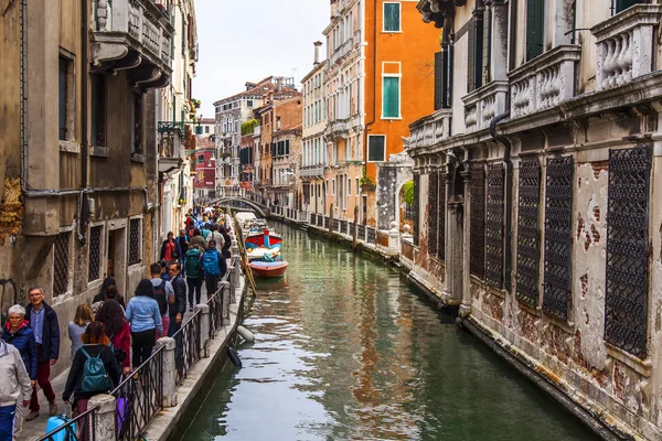 Venetië Italië April 2019 Het Pittoreske Smalle Kanaal Typisch Voor — Stockfoto