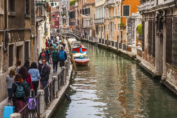 Venetië Italië April 2019 Het Pittoreske Smalle Kanaal Typisch Voor — Stockfoto