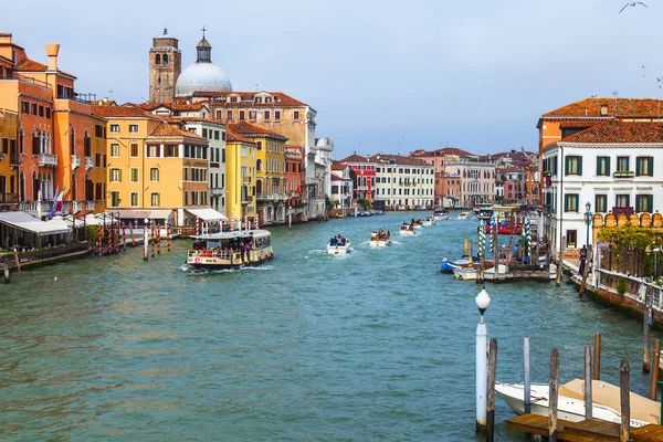 Wenecja Włochy Kwietnia 2019 Widok Kanał Grande — Zdjęcie stockowe