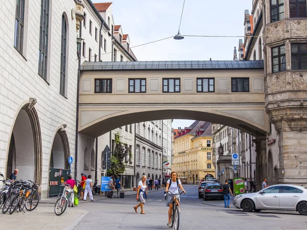 München Duitsland Augustus 2018 Typische Architectuur Van Beierse Hoofdstad Rond — Stockfoto