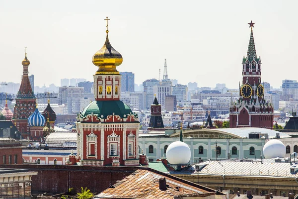 Moscú Rusia Mayo 2019 Una Vista Ciudad Desde Plataforma Encuestas — Foto de Stock