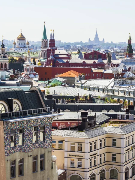 Mosca Russia Maggio 2019 Veduta Della Città Dalla Piattaforma Rilevamento — Foto Stock