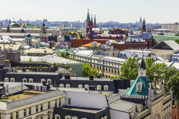 Moscú Rusia Mayo 2019 Una Vista Ciudad Desde Plataforma Encuestas —  Fotos de Stock