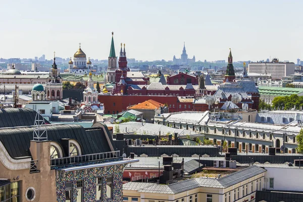 Moscú Rusia Mayo 2019 Una Vista Ciudad Desde Plataforma Encuestas — Foto de Stock