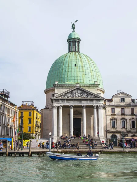 Венеция Италия Апреля 2019 Года Церковь Кьеза Сан Симеон Пикколо — стоковое фото
