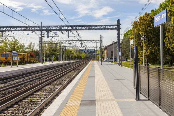 Desenzano Del Garda Italy April 2019 Platforms Railway Station — Stock Photo, Image
