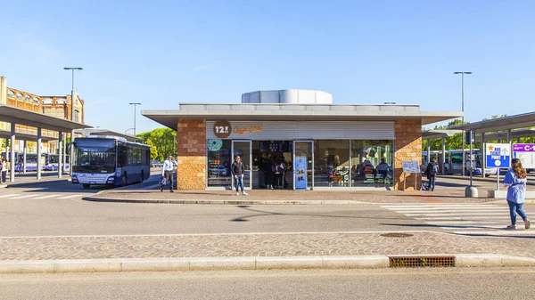 Verona Italia Aprile 2019 Stazione Degli Autobus Urbani — Foto Stock