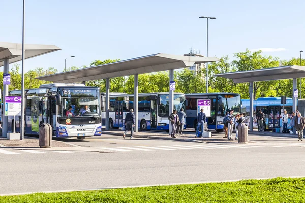 Verona Italia Abril 2019 Estación Autobuses Urbanos —  Fotos de Stock