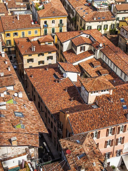 Werona Włochy Kwietnia 2019 Widok Miasto Punktu Widokowego Wieży Torre — Zdjęcie stockowe