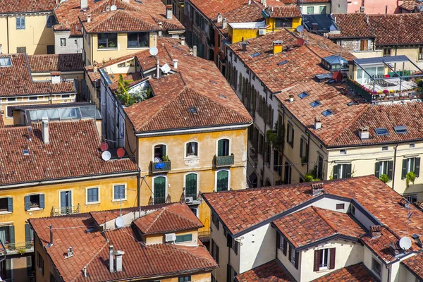 Verona Italy April 2019 View City Viewpoint Tower Torre Dei — Stock Photo, Image