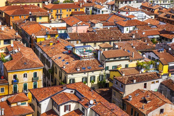 Verona Itália Abril 2019 Uma Vista Cidade Com Miradouro Uma — Fotografia de Stock