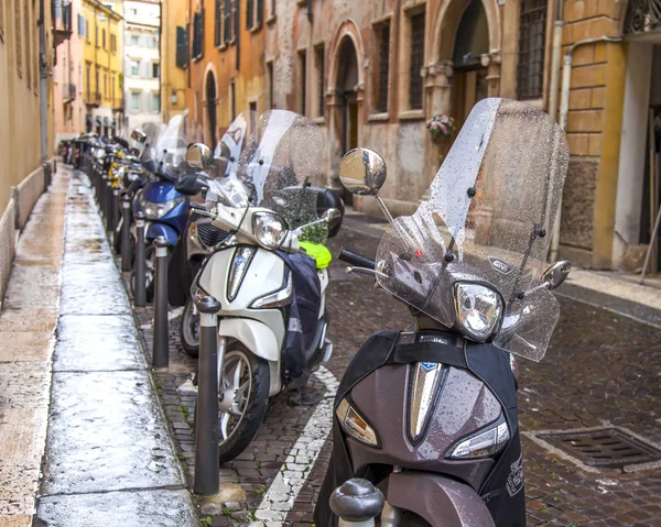 Verona Italy April 2019 Beautiful Street Typical Architectural Complex Old — Stock Photo, Image